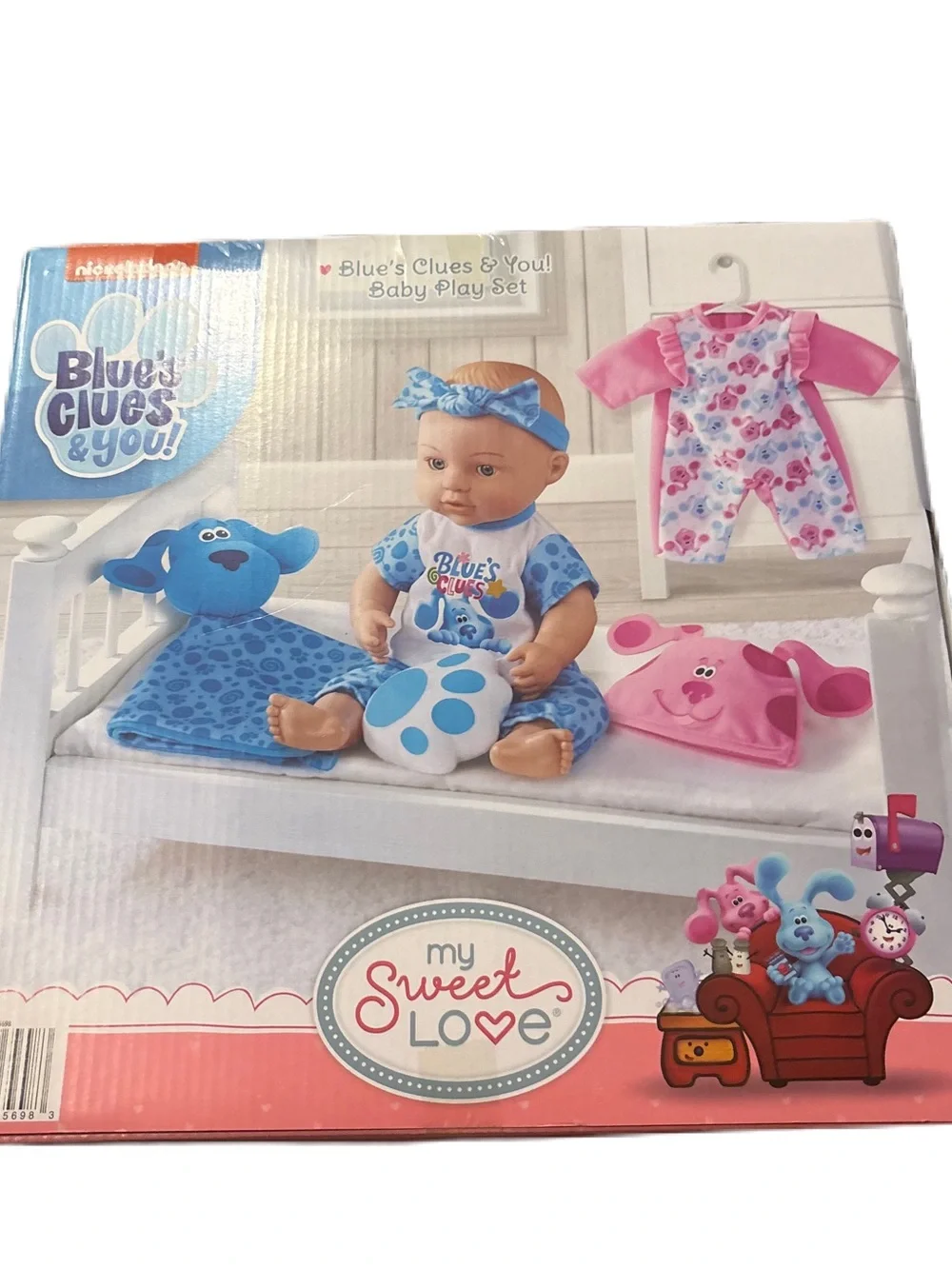 Nickelodeon Blue's Clues & You! Doll Set in Blue and Pink NEW Magenta Toy